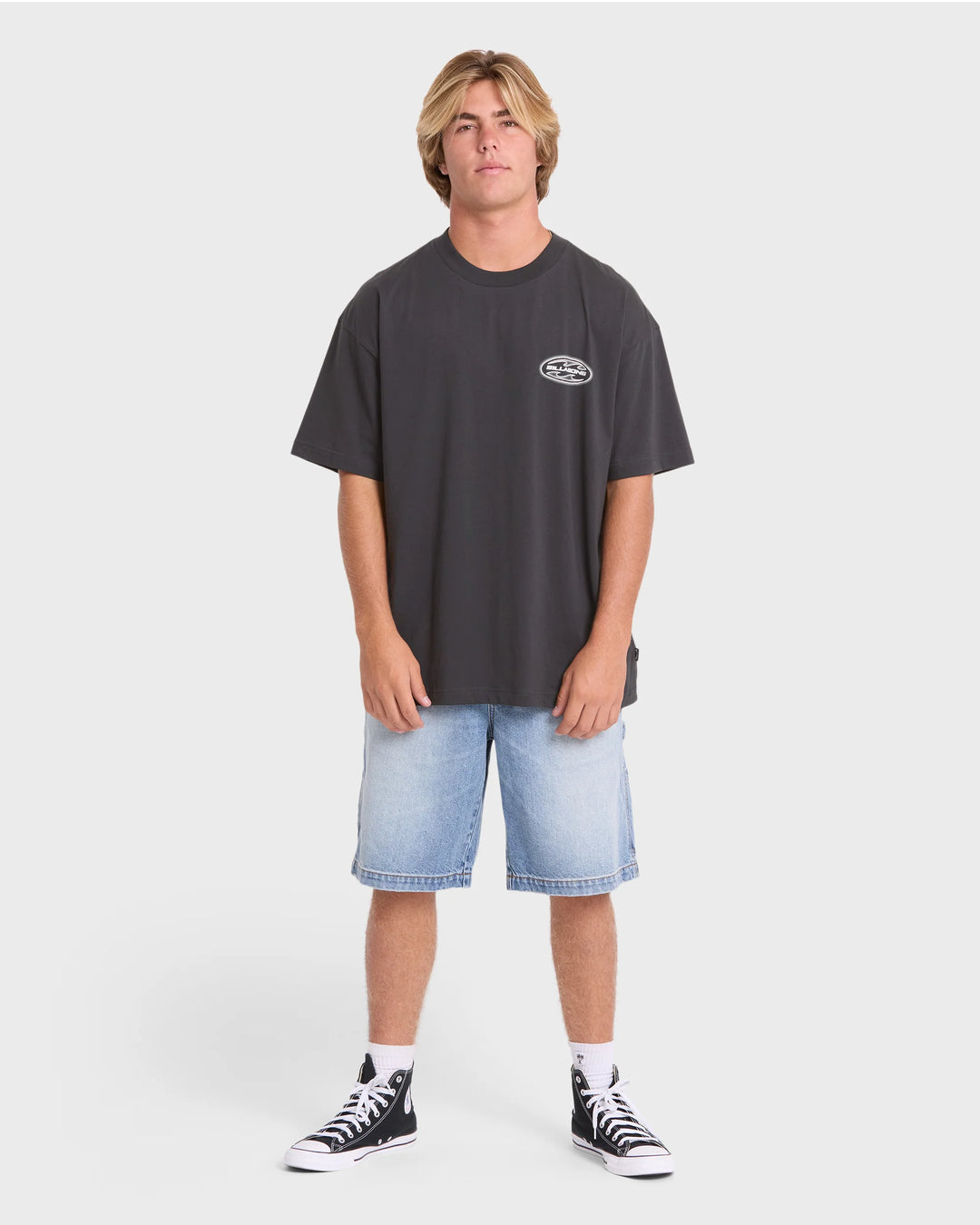Billabong Men's Bad Dog OG Short Sleeve Cotton T-Shirt - Washed Black - Sun Diego Boardshop