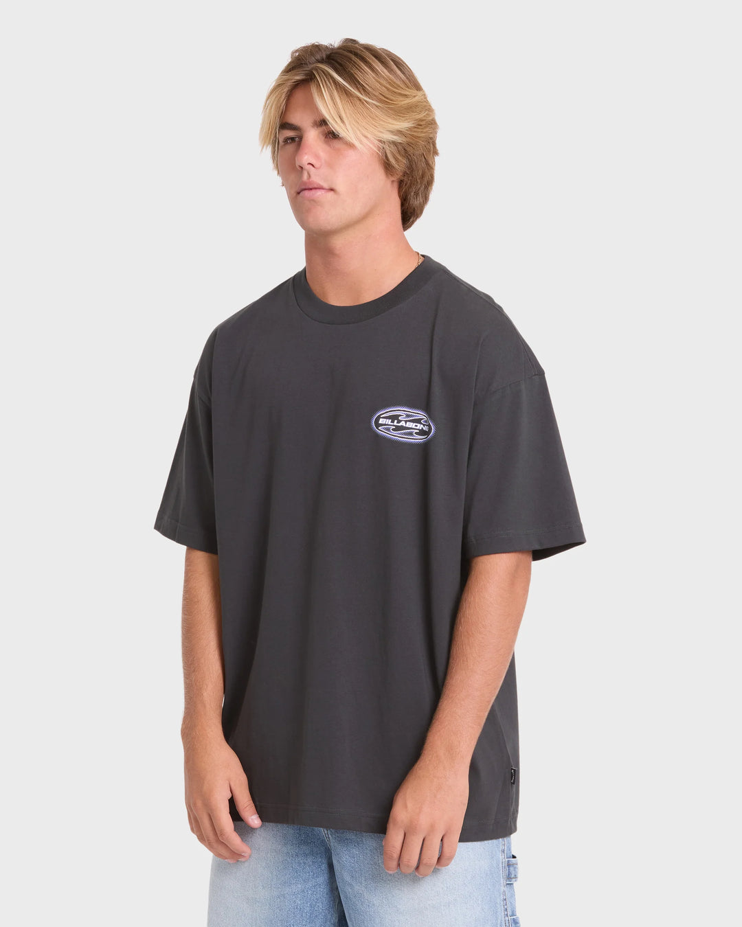 Billabong Men's Bad Dog OG Short Sleeve Cotton T-Shirt - Washed Black - Sun Diego Boardshop