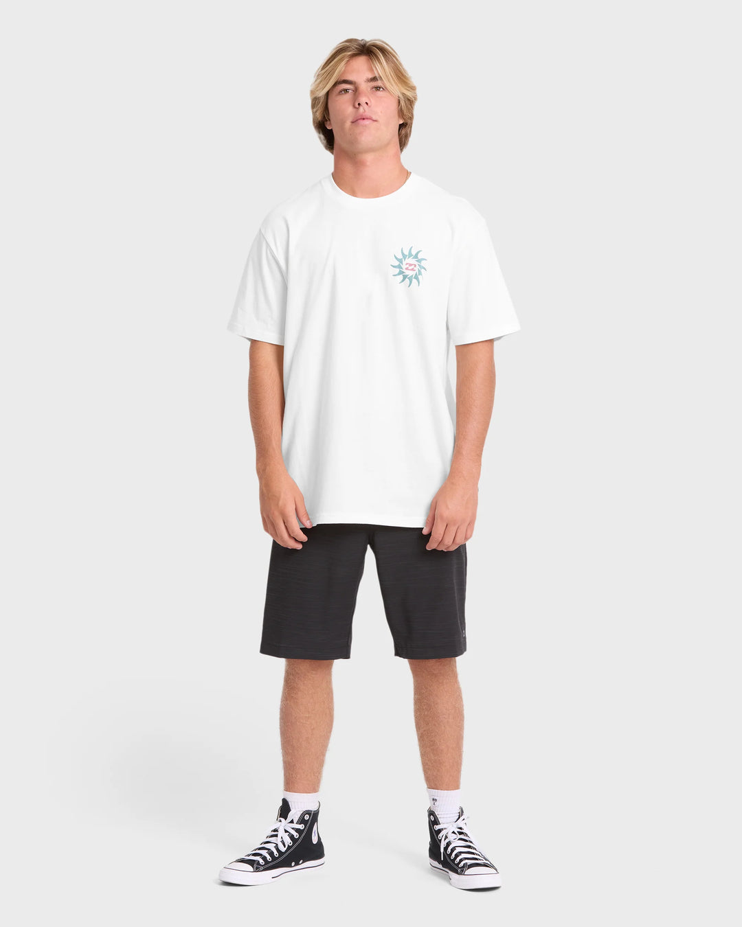 Billabong Men's Rotation Premium Short Sleeve Knit Graphic T-Shirt - Off White - Sun Diego Boardshop