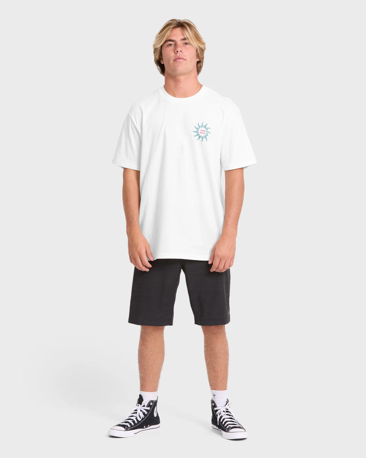 Billabong Men's Rotation Premium Short Sleeve Knit Graphic T-Shirt - Off White - Sun Diego Boardshop