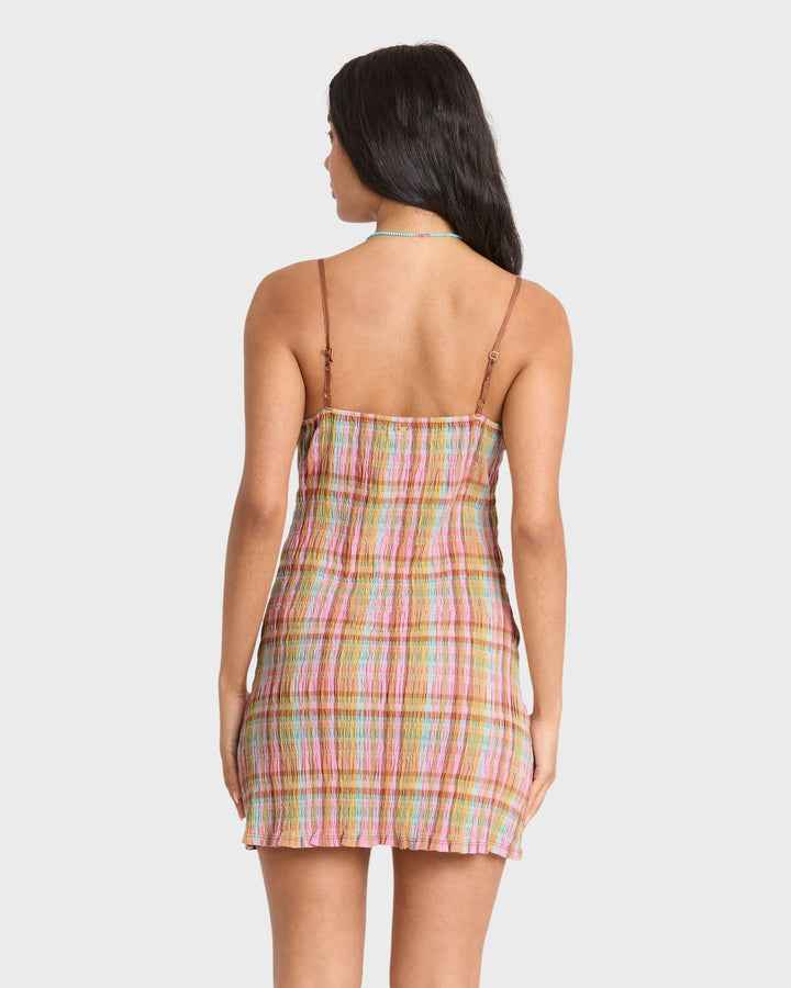 Billabong Women's Call Me Mini Dress - Party Pink - Sun Diego Boardshop