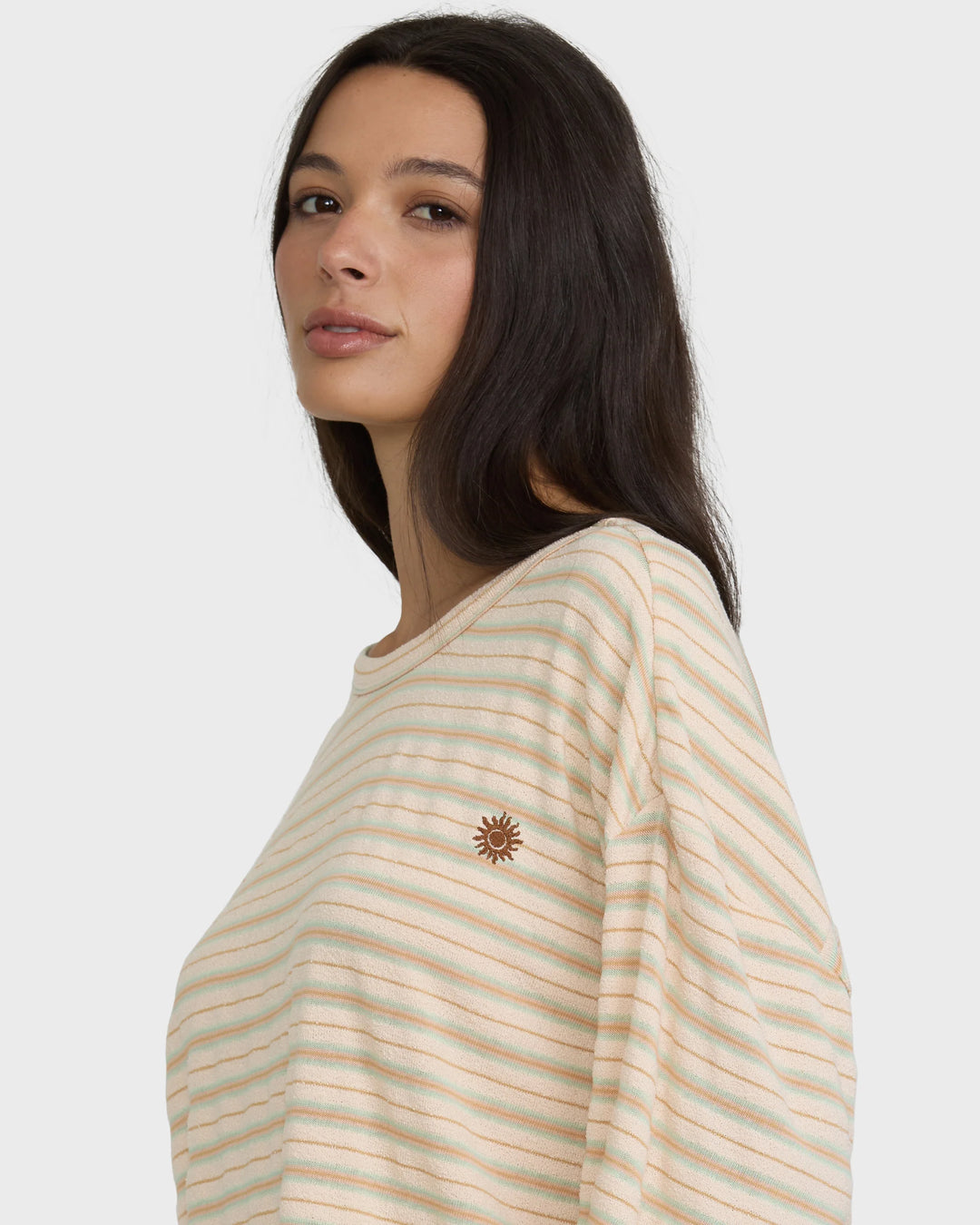 Billabong Women's Surf Girl Throw On Long Sleeve Knit Top - White Cap - Sun Diego Boardshop