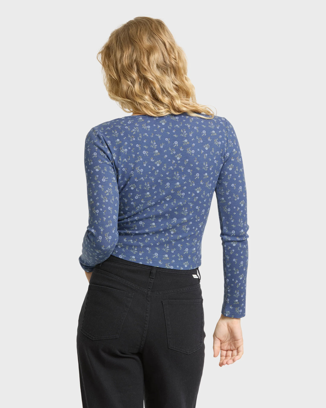 Billabong Women's Jamie Long Sleeve Thermal Top - Classic Navy - Sun Diego Boardshop