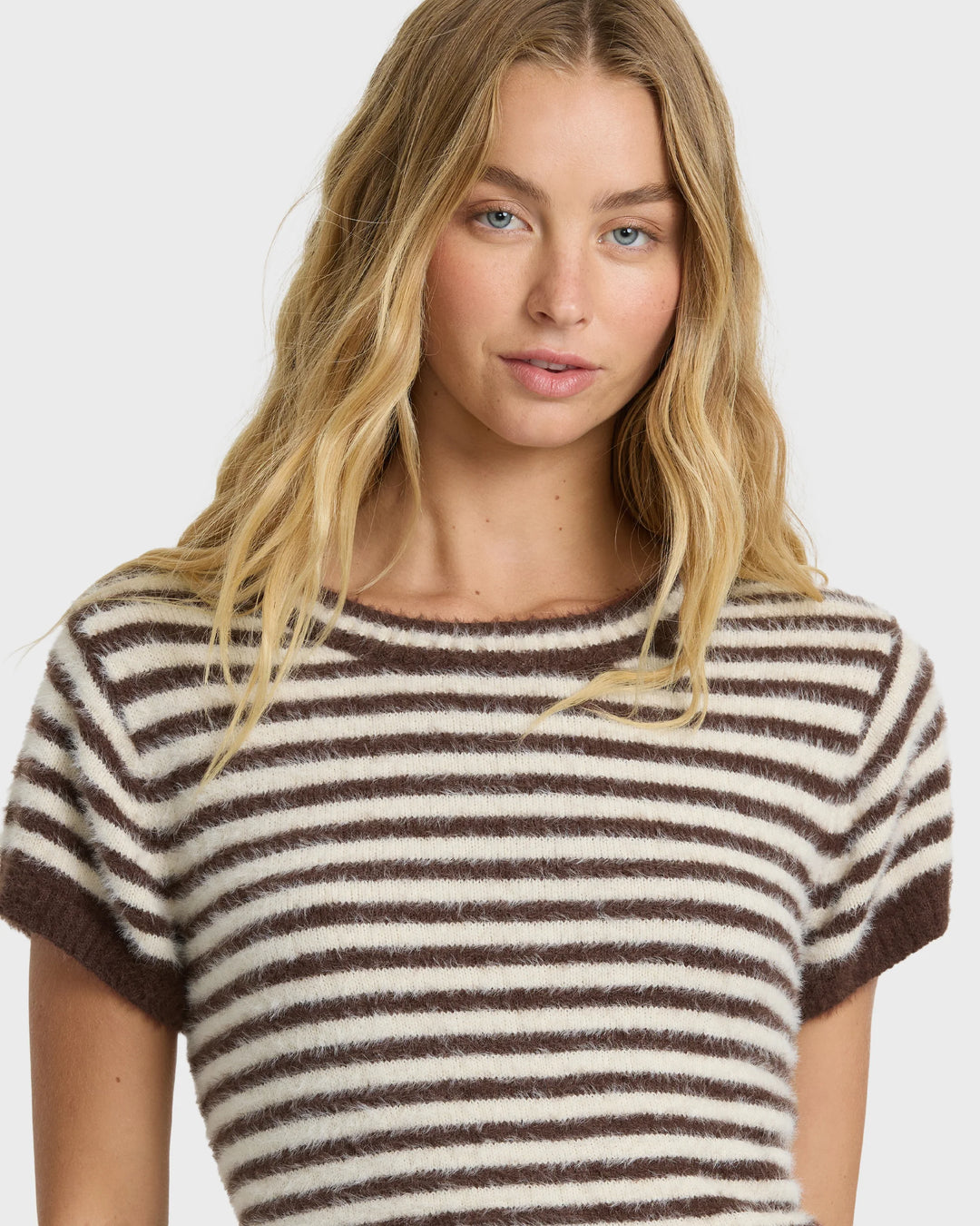 Billabong Women's Kate Short Sleeve Fleece Tee - Teak - Sun Diego Boardshop