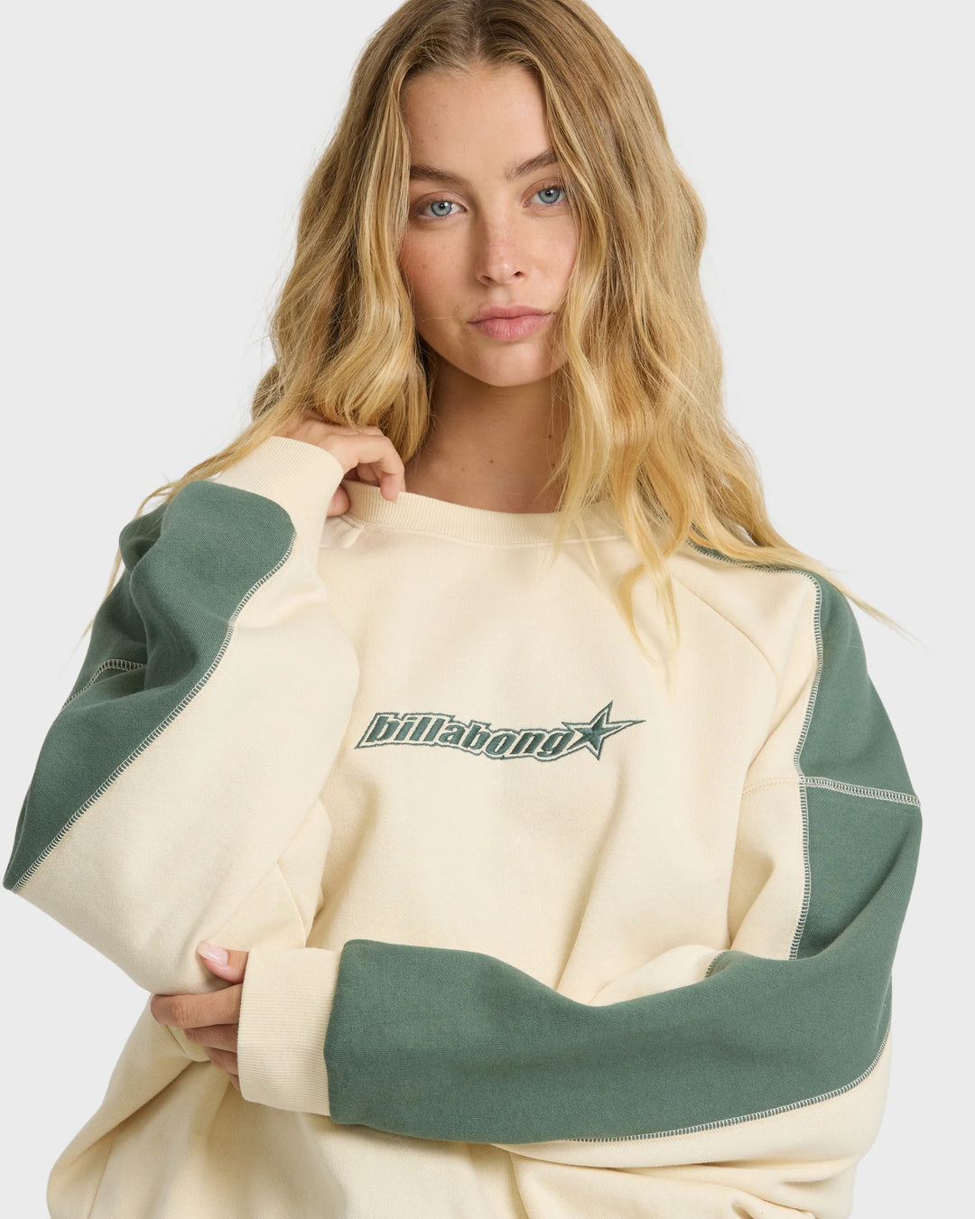 Billabong Women's High Grade Crewneck Sweatshirt - Rain Forest - Sun Diego Boardshop