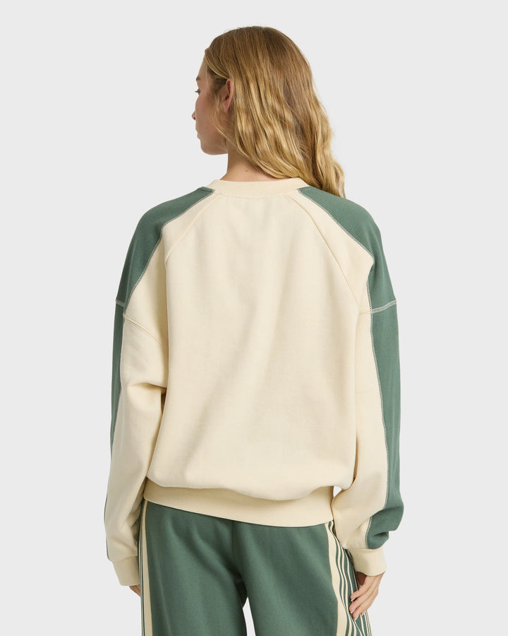Billabong Women's High Grade Crewneck Sweatshirt - Rain Forest - Sun Diego Boardshop