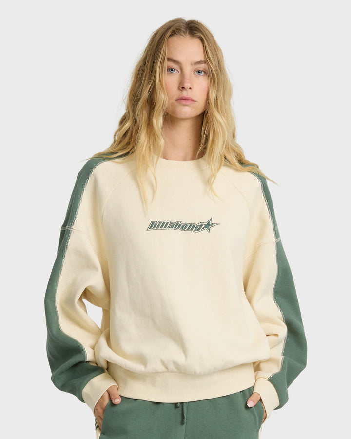Billabong Women's High Grade Crewneck Sweatshirt - Rain Forest - Sun Diego Boardshop