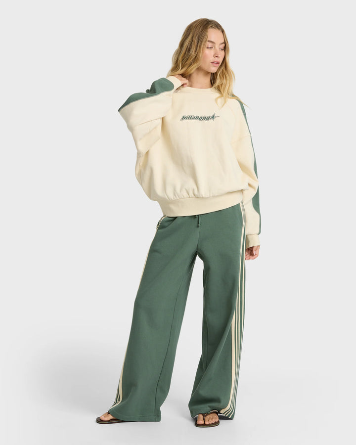 Billabong Women's High Grade Crewneck Sweatshirt - Rain Forest - Sun Diego Boardshop