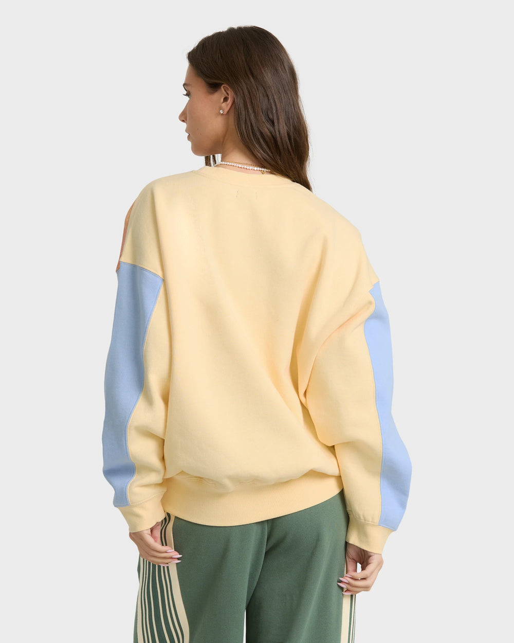 Billabong Women's Surf Club Kendal Crewneck Sweatshirt - Light Yellow - Sun Diego Boardshop