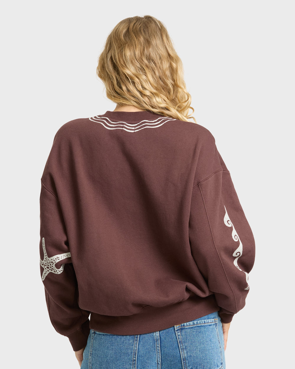 Billabong Women's Surf Club Kendal Crewneck Sweatshirt - Teak - Sun Diego Boardshop