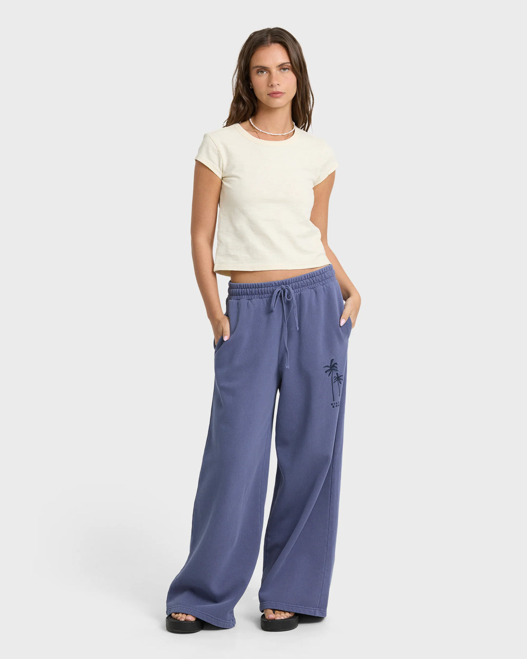 Billabong Women's Tides Saltwashed Fleece Sweatpants - Classic Navy - Sun Diego Boardshop