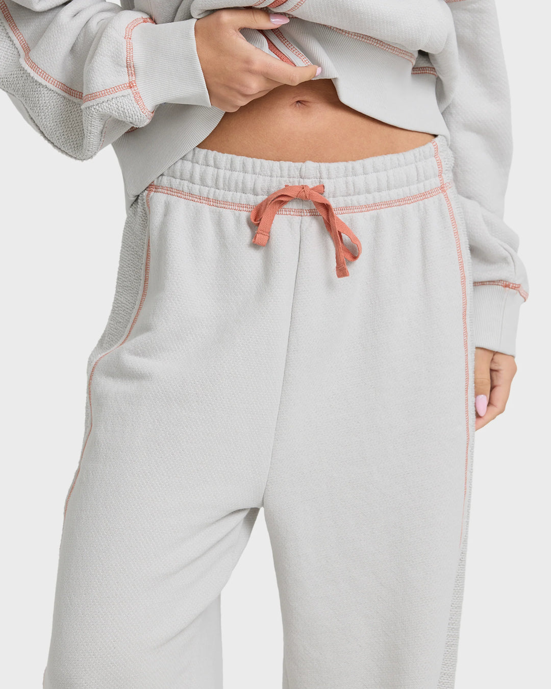Billabong Women's Trail Side Fleece Sweatpants - Light Gray - Sun Diego Boardshop