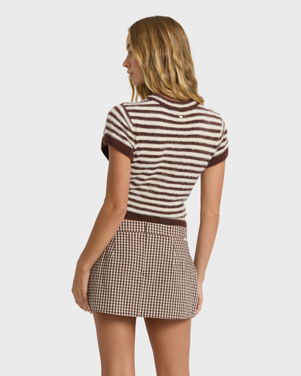 Billabong Women's Dainty Check Skort - Teak - Sun Diego Boardshop