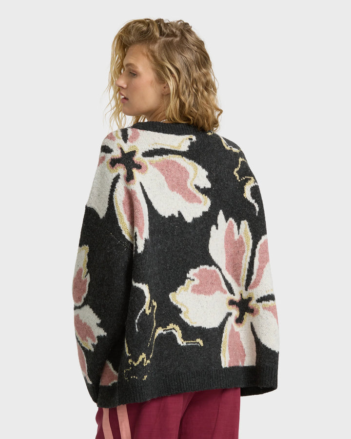 Billabong Women's Holidazed Cardigan Sweater - Black Sands - Sun Diego Boardshop