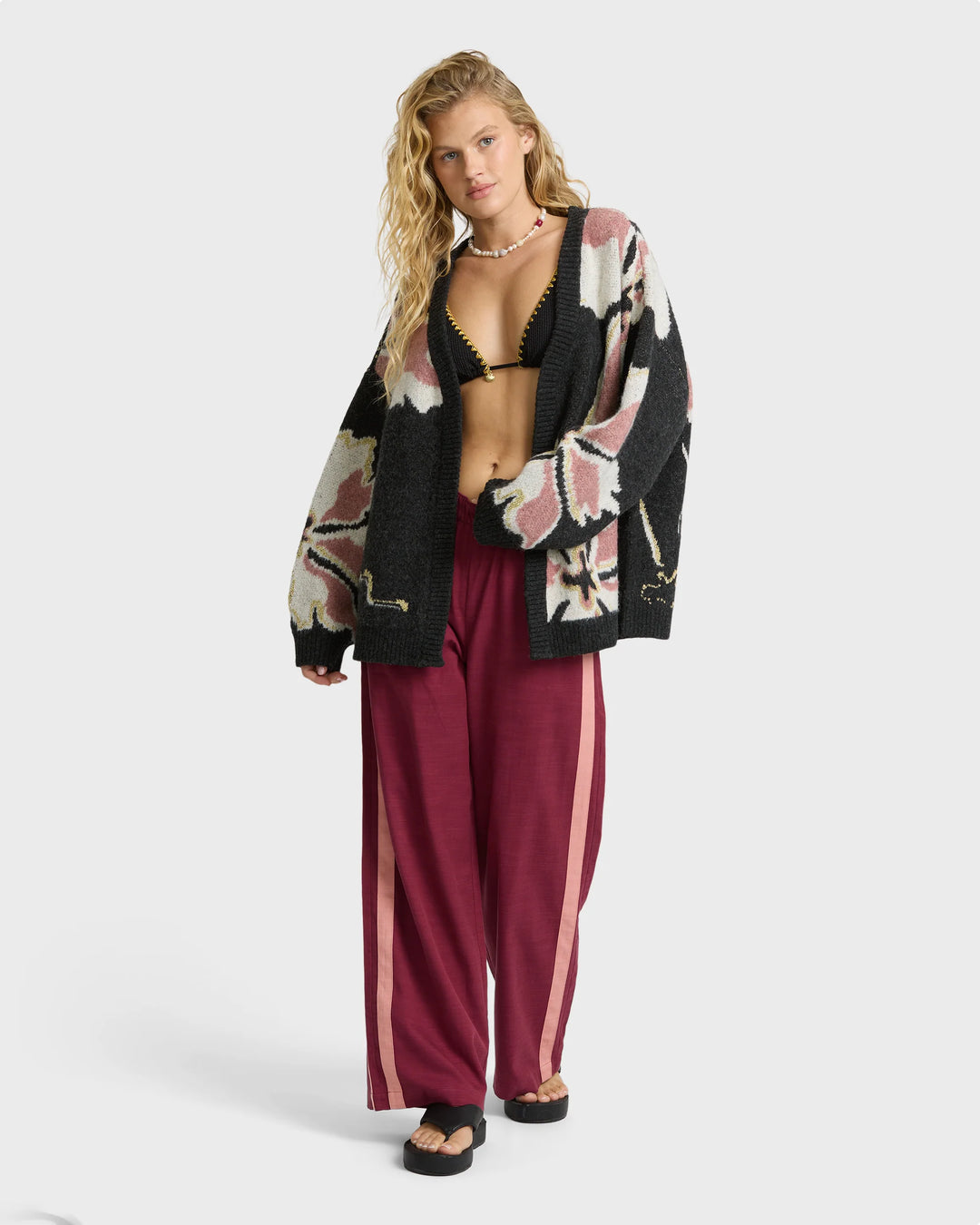 Billabong Women's Holidazed Cardigan Sweater - Black Sands - Sun Diego Boardshop