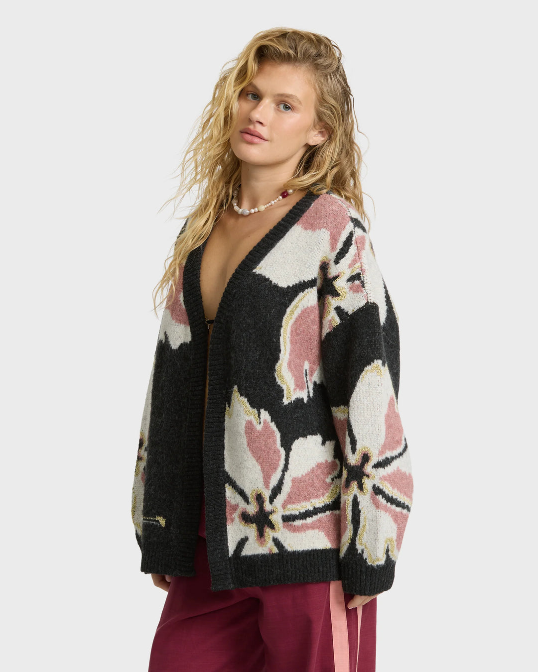 Billabong Women's Holidazed Cardigan Sweater - Black Sands - Sun Diego Boardshop