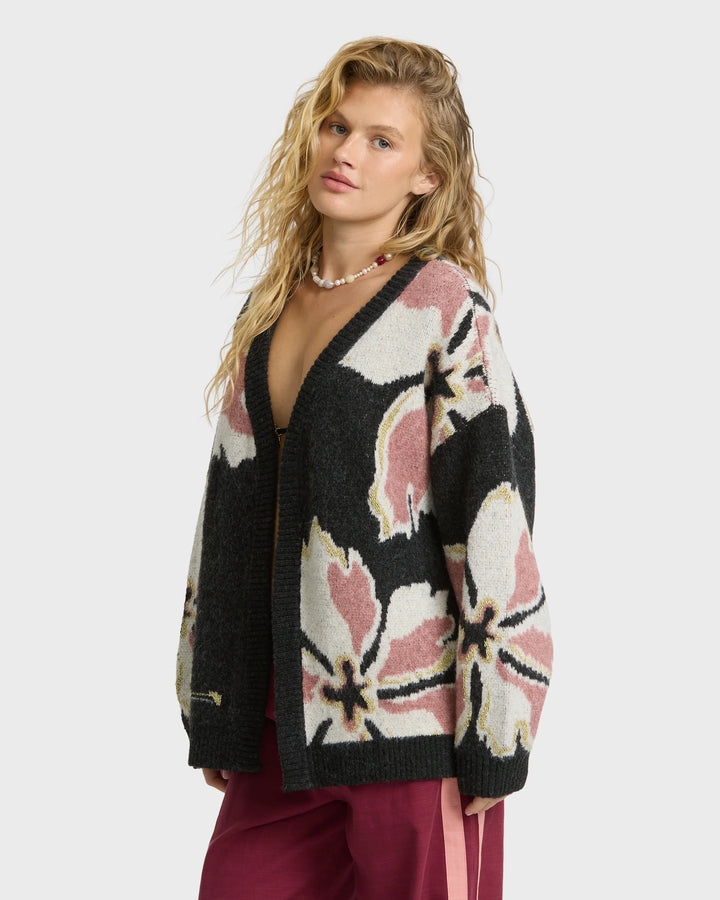 Billabong Women's Holidazed Cardigan Sweater - Black Sands - Sun Diego Boardshop
