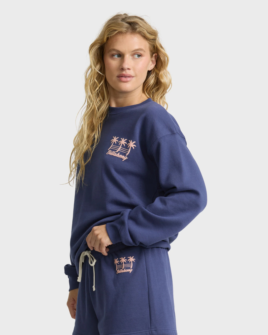 Billabong Women's Vacation Sign Crewneck Sweatshirt - Classic Navy - Sun Diego Boardshop