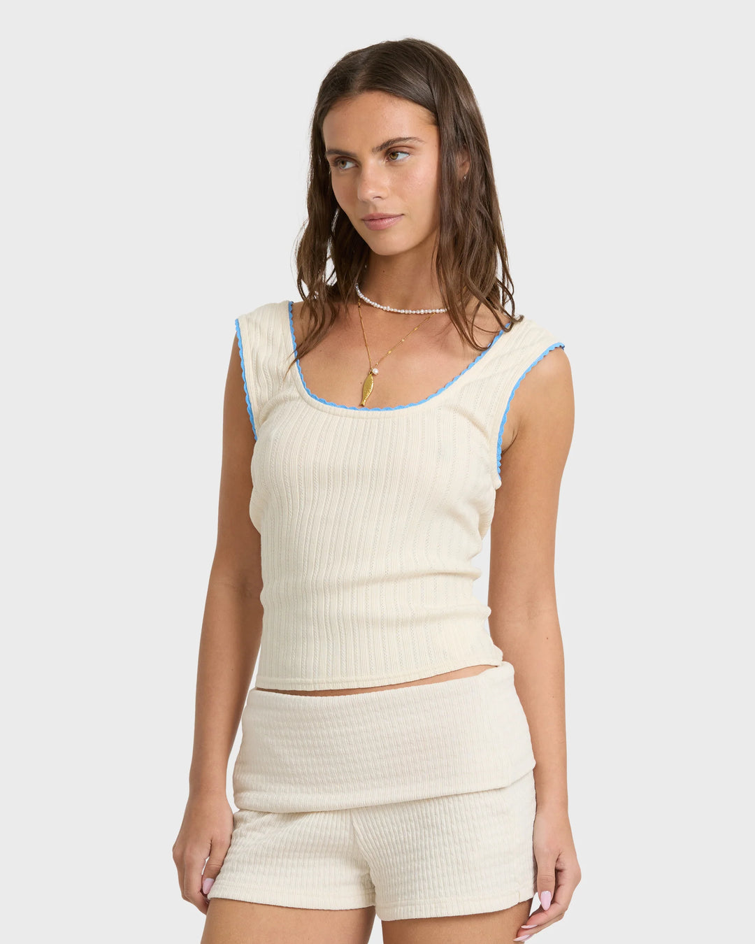 Billabong Women's Sunset Wave Tank Top - White Cap - Sun Diego Boardshop