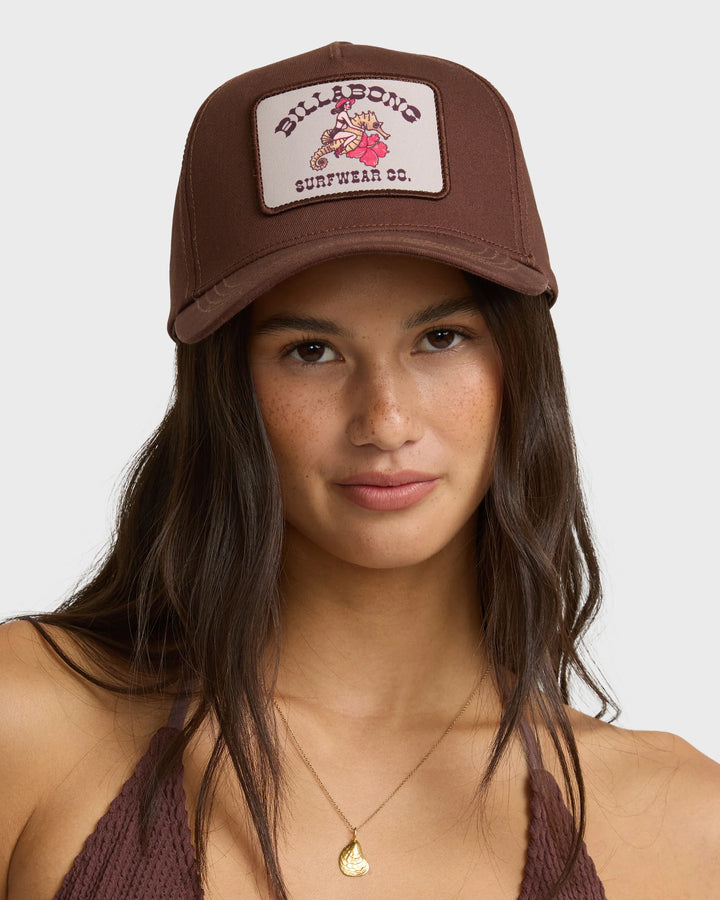 Billabong Women's Classic Baseball Snapback Hat - Teak - Sun Diego Boardshop