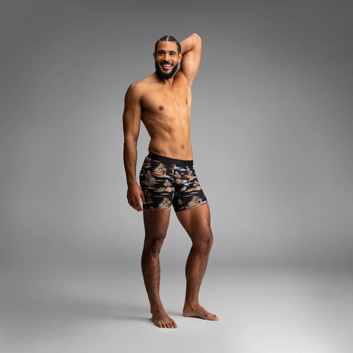Bn3Th Classic Icon Boxer Brief - Tropical Landscape-Black - Sun Diego Boardshop