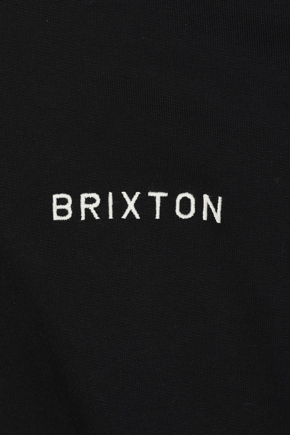 Brixton Embroidered Heavyweight Oversized Full Zip Hoodie - Black