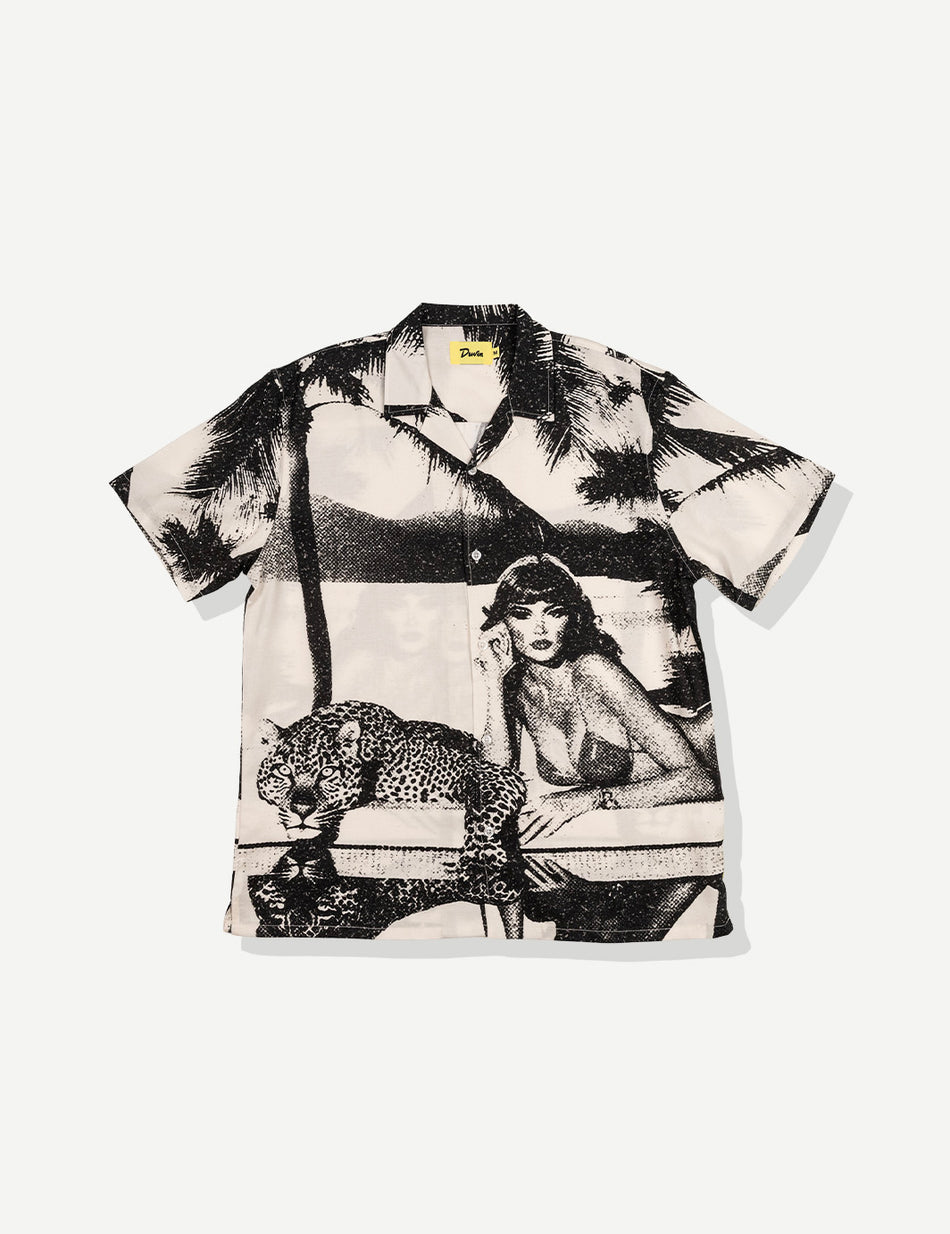 Duvin Pool Cat Buttonup - Black - Sun Diego Boardshop