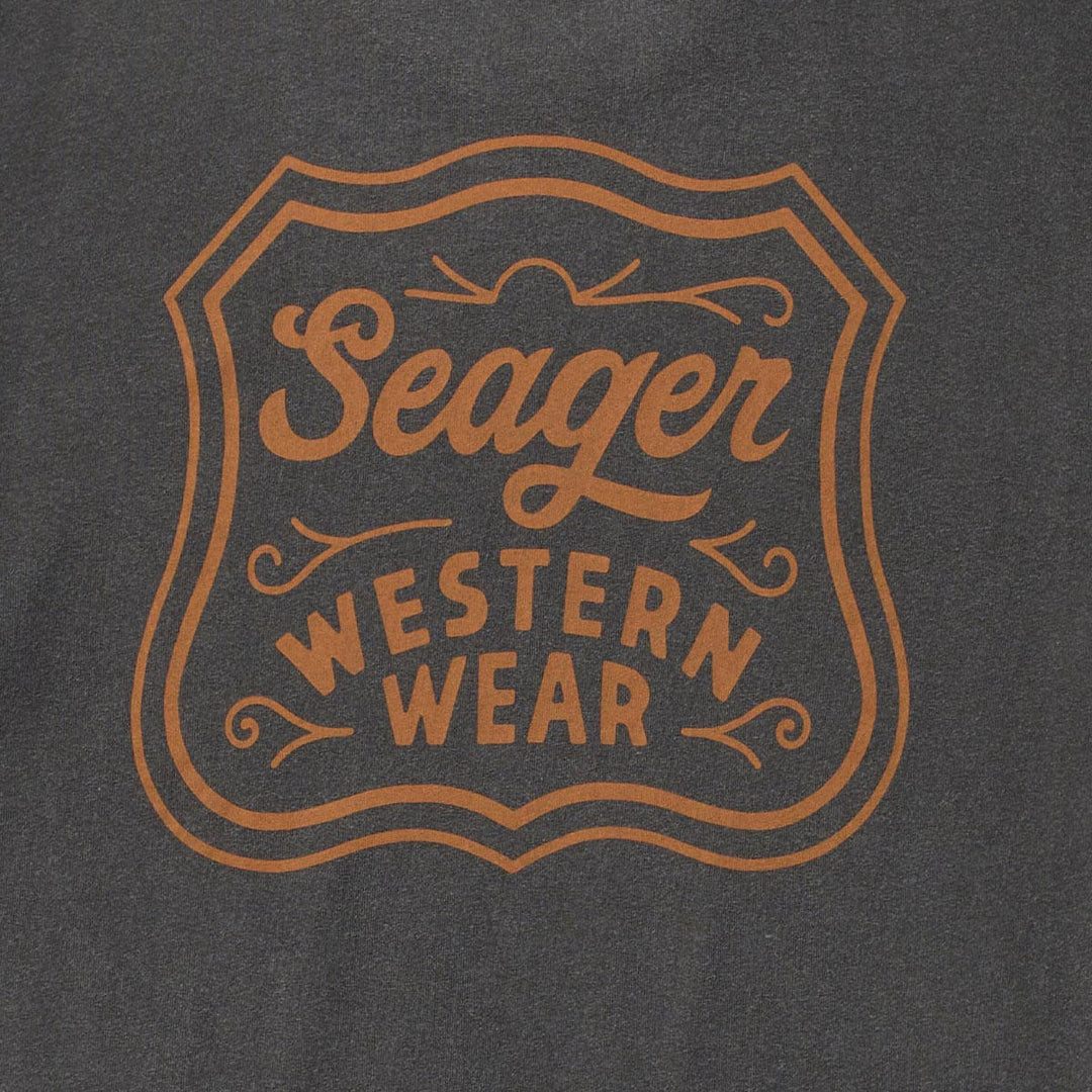 Seager Men's Badge Premium Tee - Pigment Black - Sun Diego Boardshop