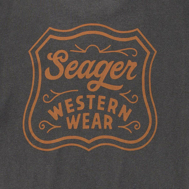 Seager Men's Badge Premium Tee - Pigment Black - Sun Diego Boardshop