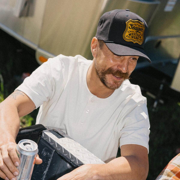 Seager Men's Badge Snapback - Black - Sun Diego Boardshop