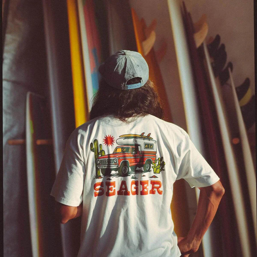Seager Baja Tee - Vintage White - Sun Diego Boardshop