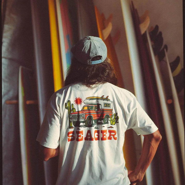 Seager Baja Tee - Vintage White - Sun Diego Boardshop
