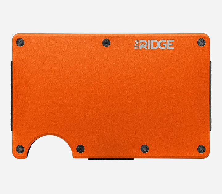 Ridge Wallet Aluminum Cash Strap - Basecamp Orange - Sun Diego Boardshop