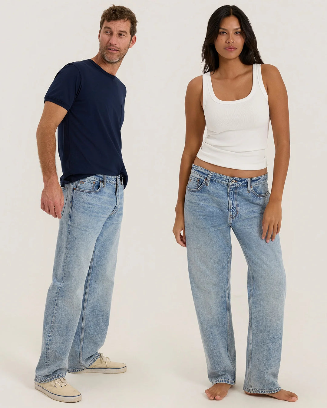 Outerknown Men's The Beachcomber Relaxed Jean - Vintage Blue - Sun Diego Boardshop