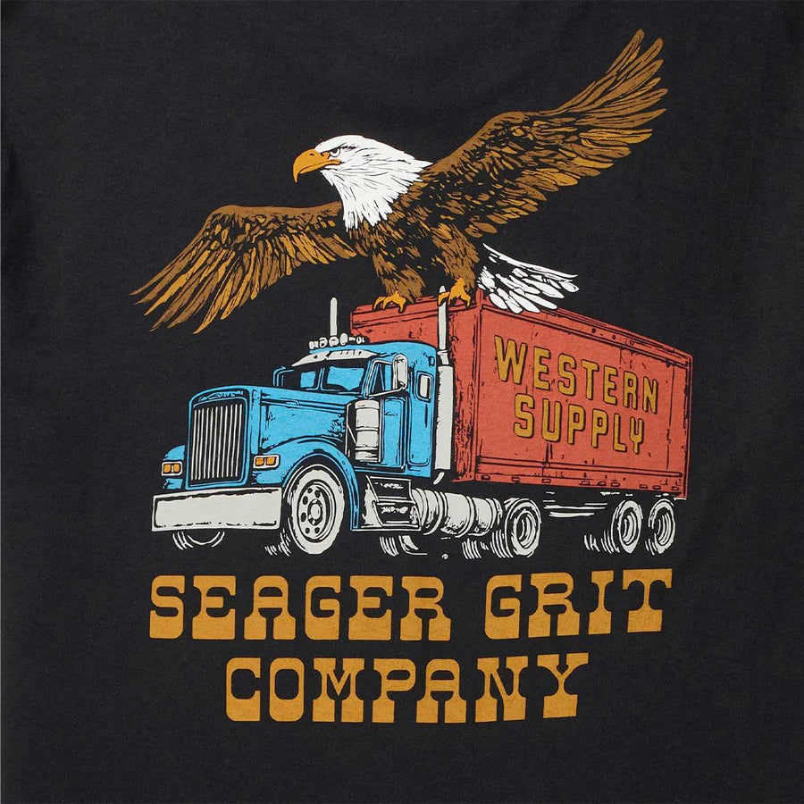 Seager Big Rig Tee - Black - Sun Diego Boardshop