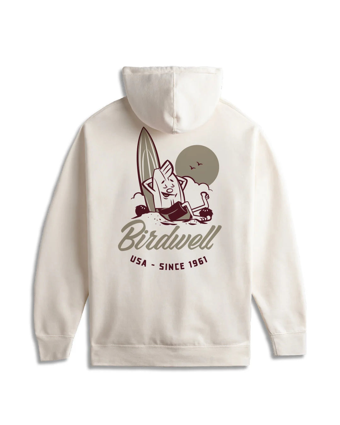 Birdwell Men's Pau Hoodie - Bone - Sun Diego Boardshop