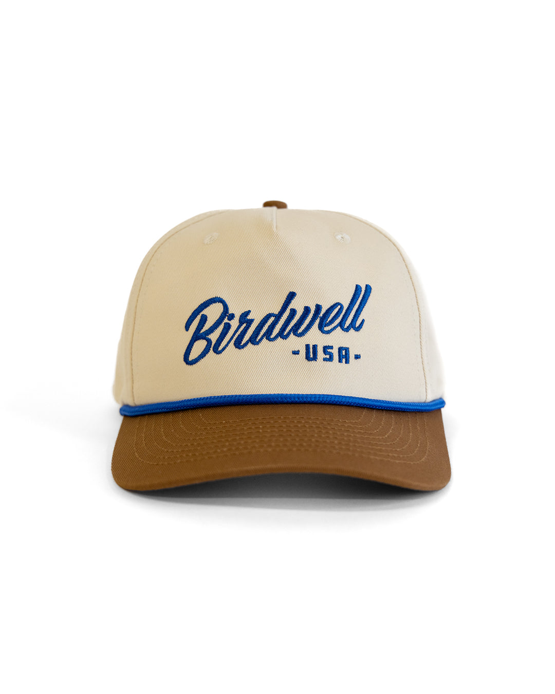 Birdwell Script Twill Snapback - Bone/Brown