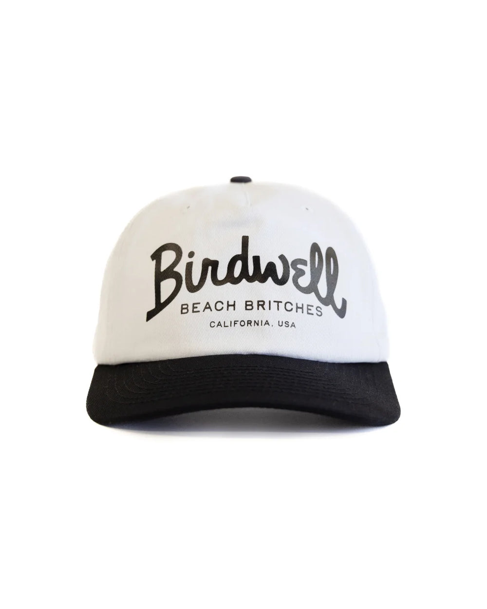Birdwell Men's Big Arc Twill Snapback - White/Black - Sun Diego Boardshop