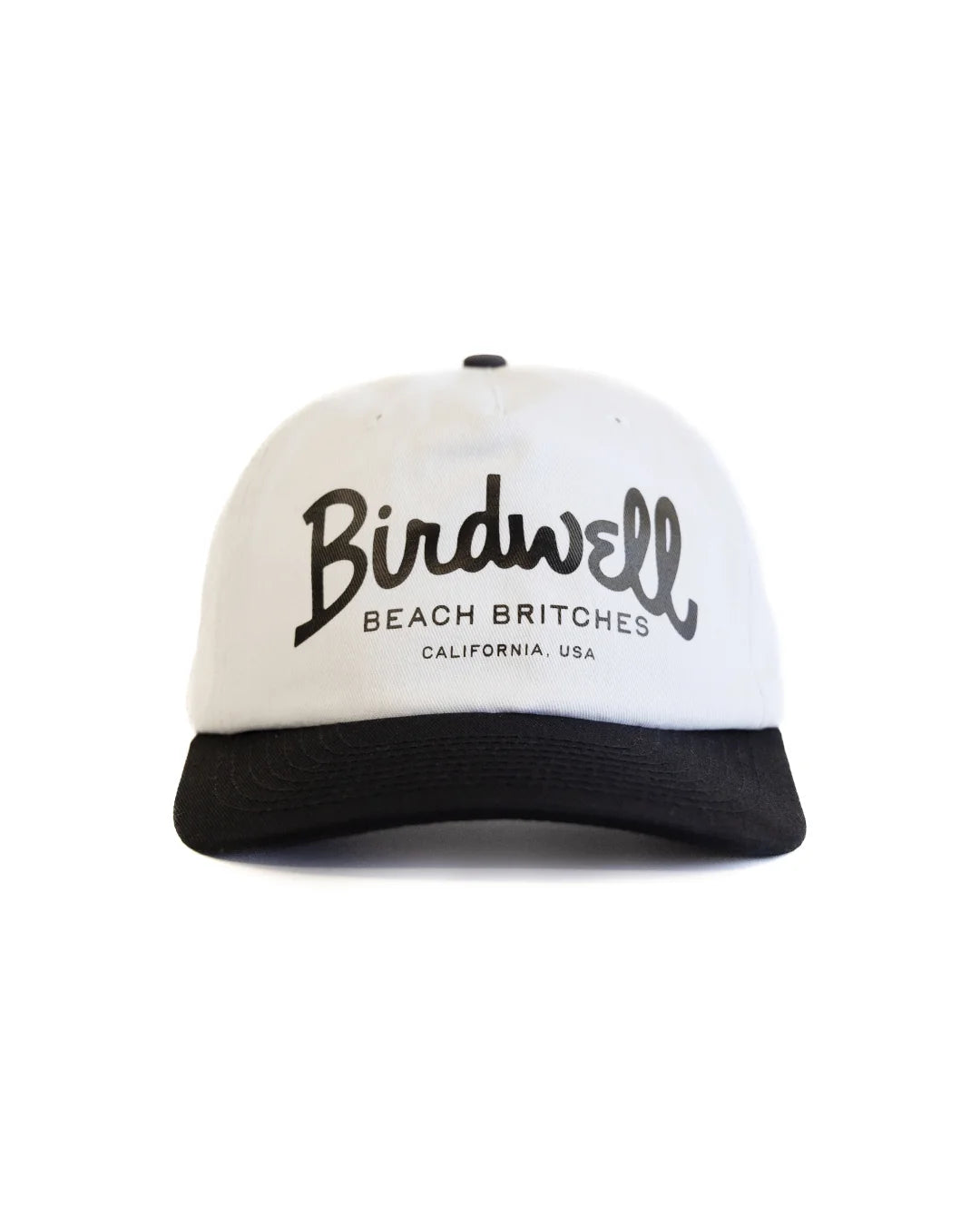 Birdwell Men's Big Arc Twill Snapback - White/Black - Sun Diego Boardshop