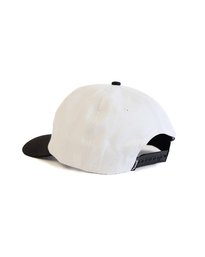 Birdwell Men's Big Arc Twill Snapback - White/Black - Sun Diego Boardshop