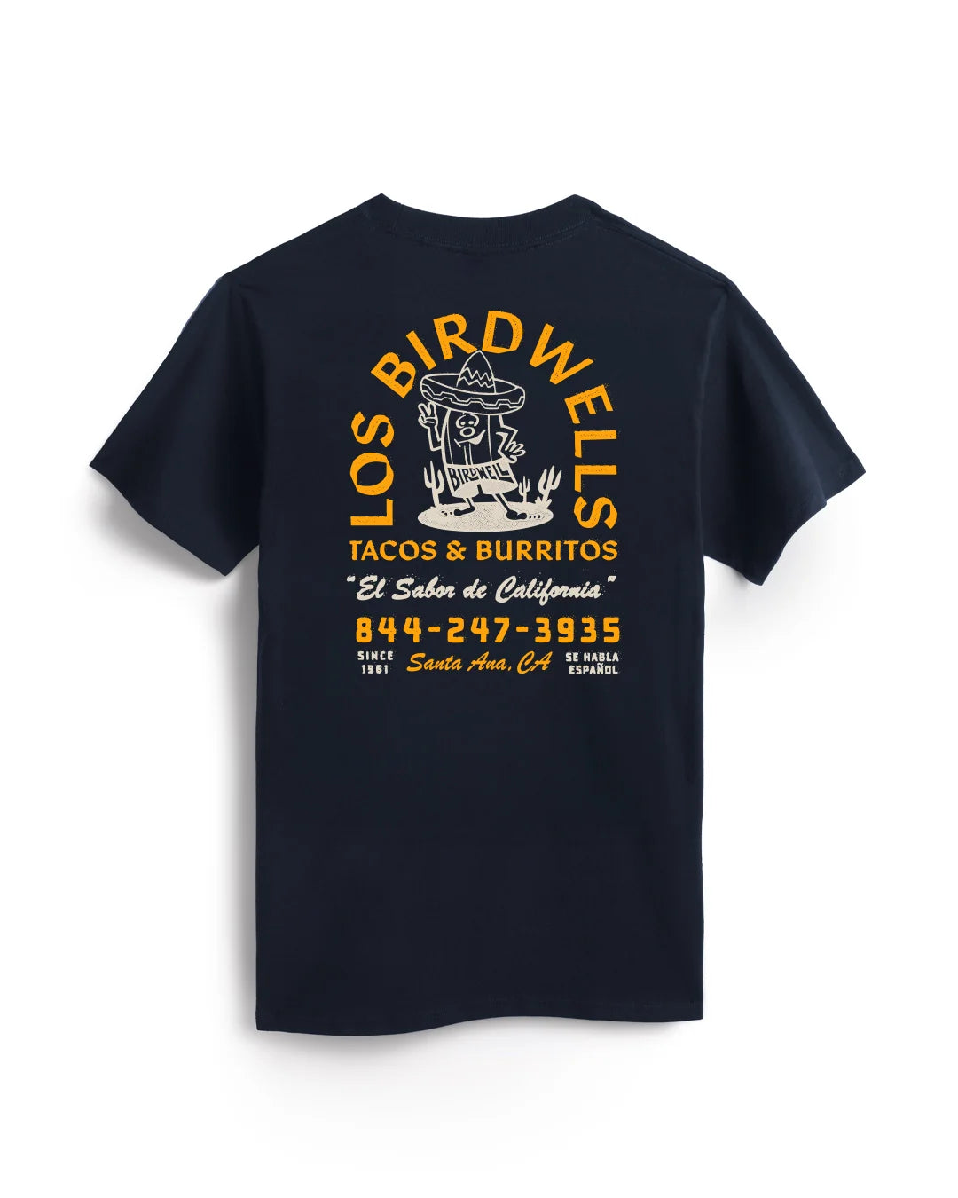 Birdwell Men's Los Birdwells T-Shirt - Navy - Sun Diego Boardshop