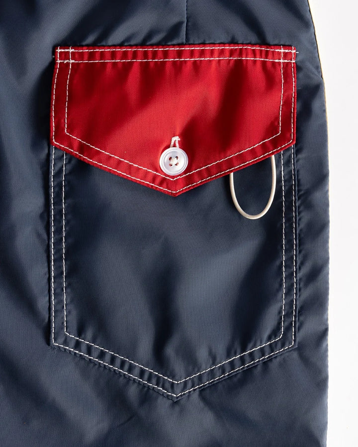 Birdwell Men's 300 Legend Boardshort - Navy Red Bone - Sun Diego Boardshop