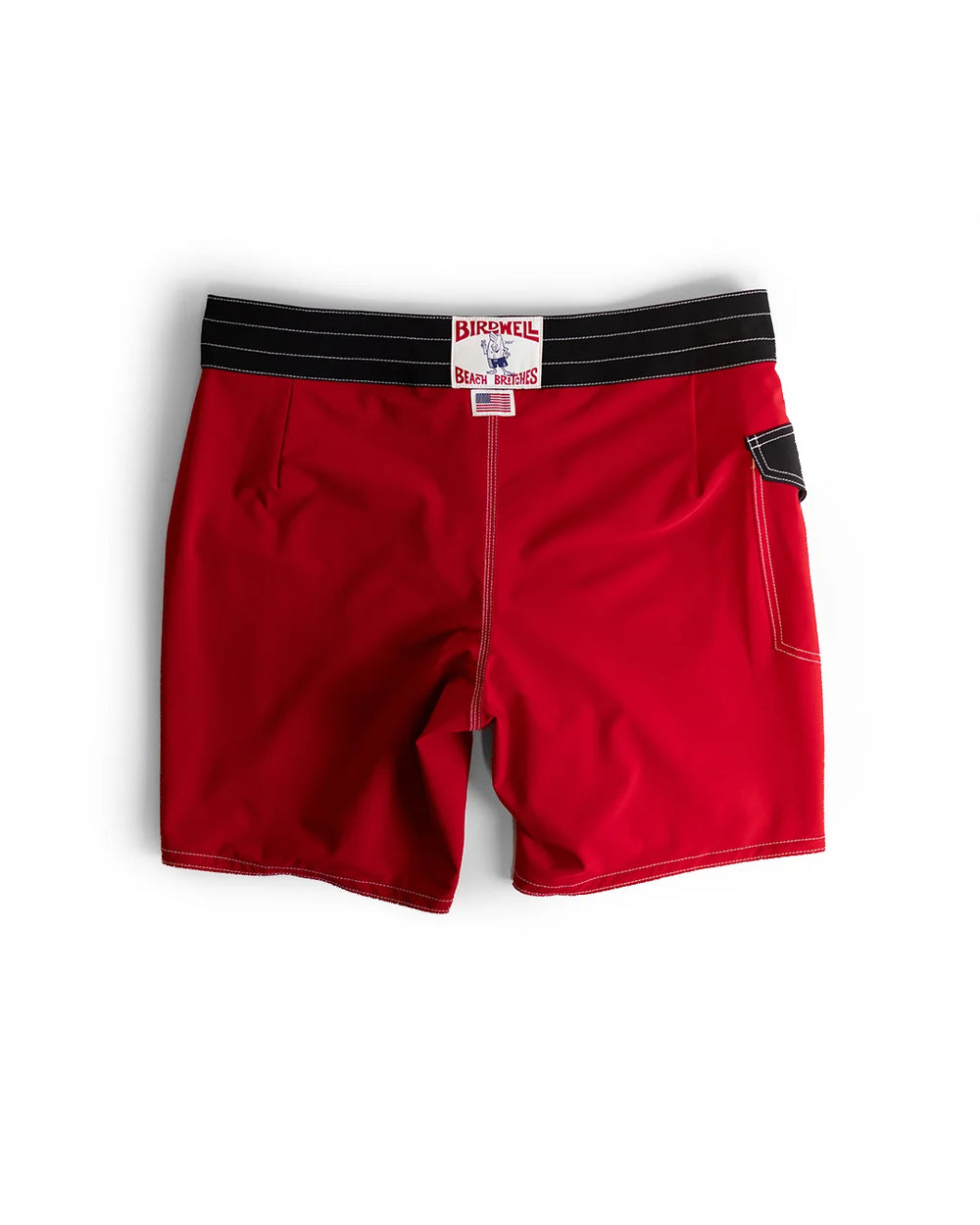 Birdwell Men's 808 Mono Stripe Boardshort - Red Black - Sun Diego Boardshop