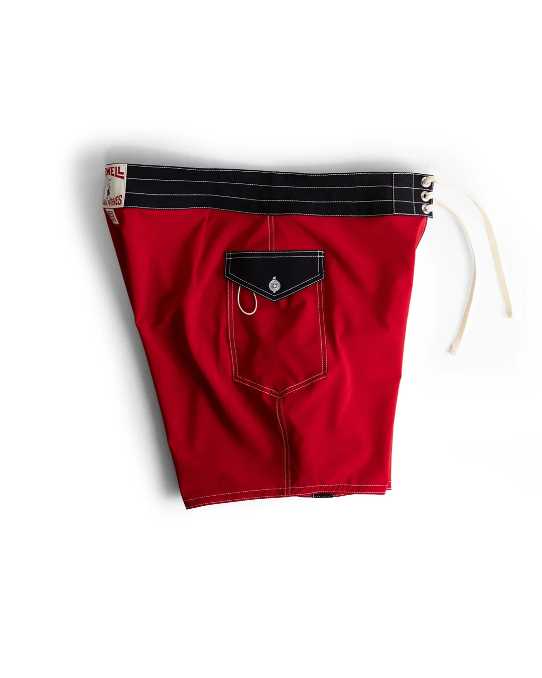 Birdwell Men's 808 Mono Stripe Boardshort - Red Black - Sun Diego Boardshop