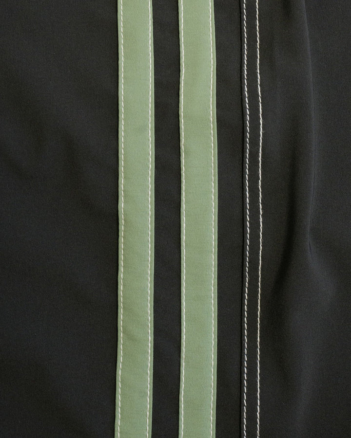 Birdwell Men's 808 Racing Stripes Boardshort - Black Olive - Sun Diego Boardshop