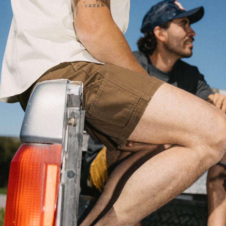 Seager Men's Bison Canvas Short - Tobacco - Sun Diego Boardshop
