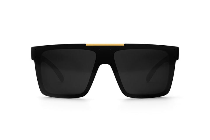 Heat Wave Visual Quatro - Polarized Black Lens/Gold Bar - Sun Diego Boardshop