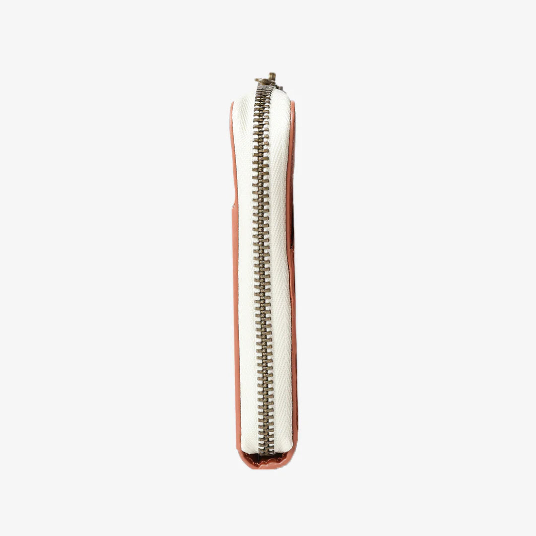 Thread Leather Zip Wallet - Blossom