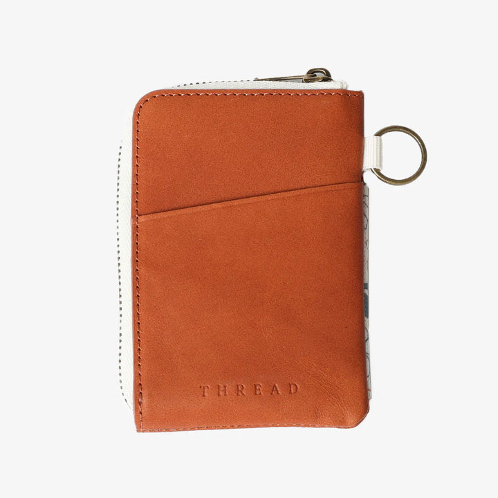 Thread Leather Zip Wallet - Blossom