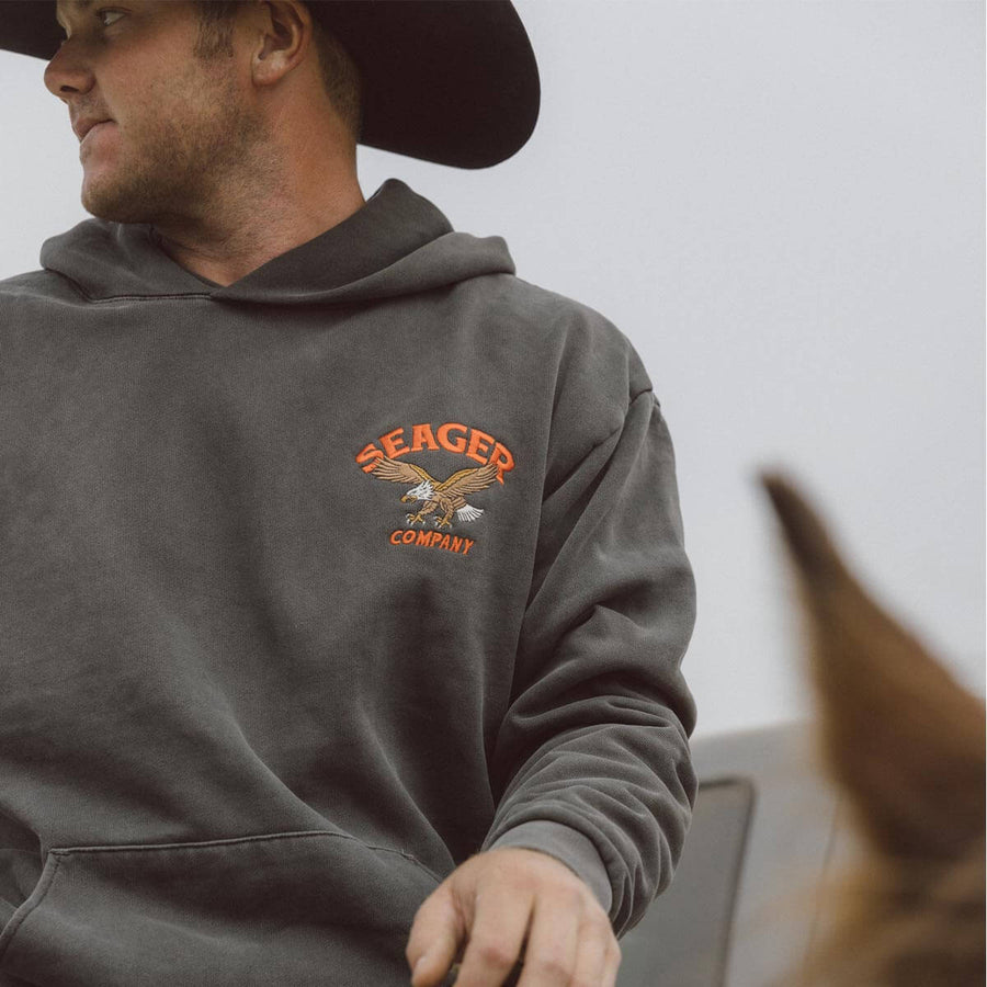 Seager Bradley Heavy-Weight Hoodie - Pigment Black